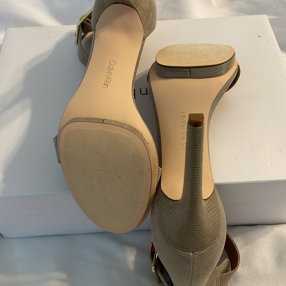 Authentic Calvin Klein Python Embossed Sandal W/S… - image 7